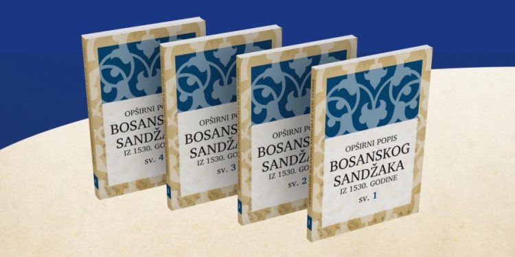 Najava događaja: Promocija djela “Opširni popis Bosanskog sandžaka iz 1530. godine: Sv. 1–4”