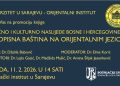 Najava događaja: Promocija knjige “Naučno i kulturno naslijeđe Bosne i Hercegovine: Rukopisna baština na orijentalnim jezicima” dr. Dželile Babović