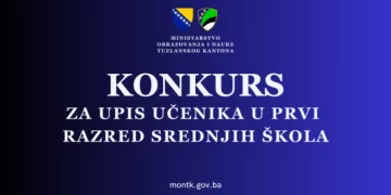 Konkurs za upis učenika u prvi razred srednjih škola u Tuzlanskom kantonu