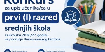 Objavljen konkurs za upis u prve razrede srednjih škola u USK za školsku 2026/27. godinu
