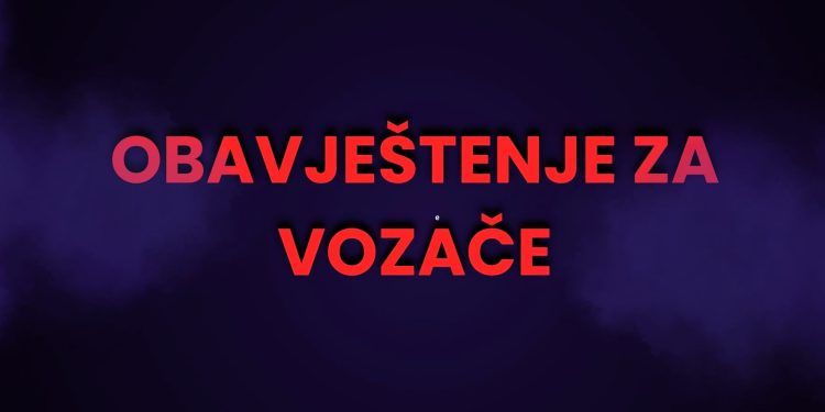 Na dionicama u višim predjelima upozoravamo na klizav kolovoz!